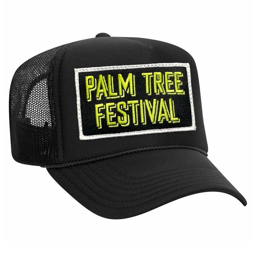 Aviator Nation Aspen Palm Tree Festival 2023 Vintage Trucker Hat